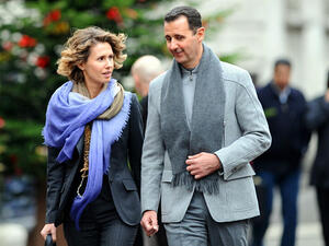 بشار الأسد وزوجته 