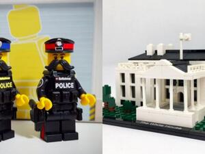 مجسم البيت الأبيض من "ليغو" / مجسمات الشرطة 