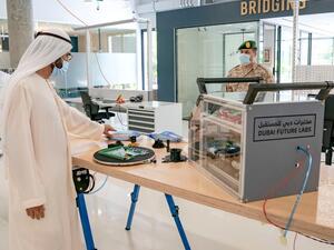 Sheikh Mohammed affirmed. "This is a future that is powered by science and technology. We are betting on the human mind that does not understand the word 'impossible'."(Twitter)