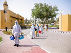 إمداد تقدّم خدمات تطهير لـ مركز سعادة كبار المواطنين