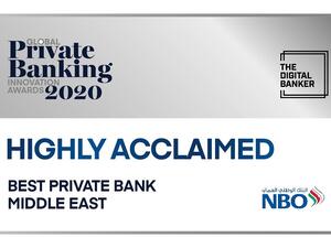 National Bank of Oman Wins Highly Acclaimed ‘Best Private Bank, Middle East’ Award From the Global Private Banking Innovation Awards 2020