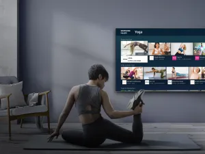 With free access to Samsung Health, 5,000 hours of content on the TV and over 250 instructive videos from barre3, Calm, Fitplan, Jillian Michaels Fitness, obé fitness, and Echelon available