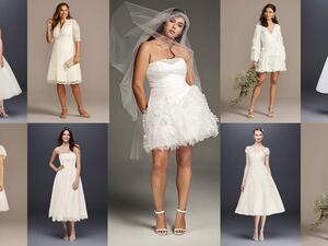 عودة فساتين الزفاف القصيرة لموسم حفلات زفاف/صيف 2020