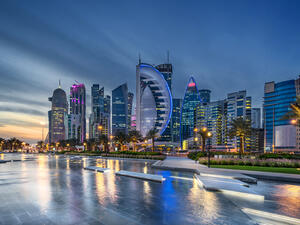 West Bay on the Corniche in Doha Qatar  (Shutterstock)	