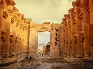 The Temple of Bacchus in Baalek at Baalbek  (Shutterstock)	
