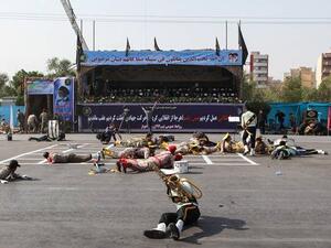 Terror attack on a military parade Iran 2018 (Twitter)