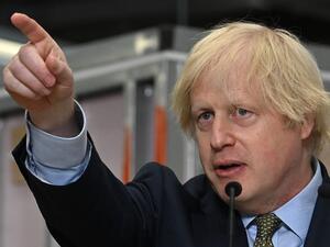 Britain's Prime Minister Boris Johnson delivers a speech during his visit to Dudley College of Technology in Dudley, central England on June 30, 2020. Johnson said Britain needed the type of massive economic response that US president Franklin D. Roosevelt mobilised to deal with the Great Depression. He has earmarked £1 billion ($1.2 billion) for school repairs and a further £4 billion for "shovel-ready" projects that cover everything for road maintenance to public transport.  Paul ELLIS / POOL / AFP