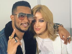 محمد رمضان بوضع مشبوه في أحضان زوجته..فيديو صادم!