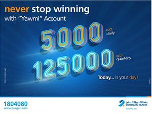 Burgan Bank Announces Names of the Daily Lucky Winners of Yawmi Account Draw