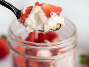 تشيز كيك الفراولة الباردة