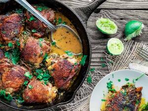 وصفة الدجاج بالكزبرة والليمون