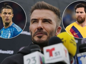 ميسي وبيكهام ورونالدو