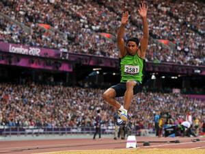 Haider Ali secured the Tokyo Paralympics Games ticket in his discus and long jump events at the Dubai 2019 championships. (Photo: AFP)
