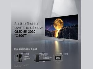 انطلاق حملة الحجز المسبق لتلفاز Q800T (2020) الذكي بتقنية QLED ودقة 8K مع سامسونج إلكترونيكس المشرق العربي