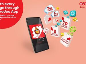 Ooredoo تتيح لعملائها الفرصة للفوز بالعديد من الهدايا عند إعادة شحن رصيدهم عبر تطبيقها الرقمي