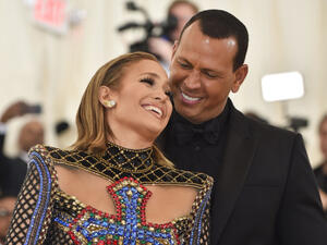 Jennifer Lopez and Alex Rodriguez. Image Credit: AFP