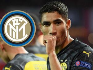 حكيمي يرتدي قميص إنتر الموسم القادم