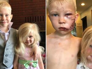 بريدجر مع شقيقته