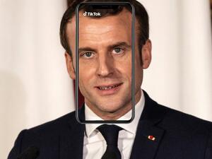 الرئيس الفرنسي "إيمانويل ماكرون" 