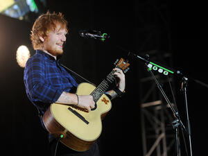 British singer Ed Sheeran during his performance in Prague, Czech republic. (Shutterstock/ File Photo)