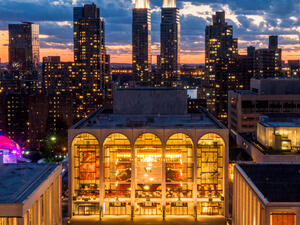 View of fully lit Metropolitan Opera House  (Shutterstock)