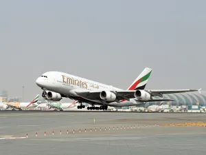 Emirates flight EK073 will receive a special welcome on arrival at Paris Charles De Gaulle