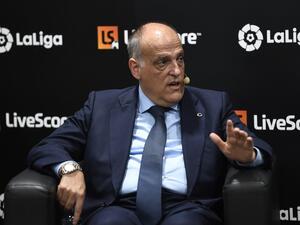 The Switzerland-based tribunal is "dead", La Liga's chief declared in response to the decision to commute the Premier League club's suspension (Photo: AFP)