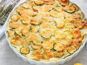 فطيرة كيش الكوسا