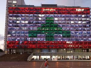 Lebanon's flag has been projected onto Tel Aviv 's city hall in a rare display of solidarity following the devastating explosion that shocked Beirut (AFP)