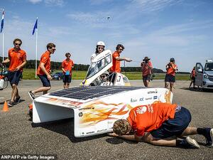 The team says its goal is to inspire the world in the field of high-end technology and promote sustainability through renewable energy. (AFP/ File Photo)