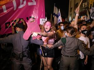 Anti-Netanyahu protest (Twitter)