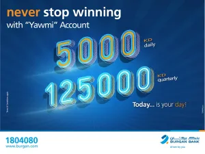 Burgan Bank Announces Names of the Daily Lucky Winners of Yawmi Account Draw
