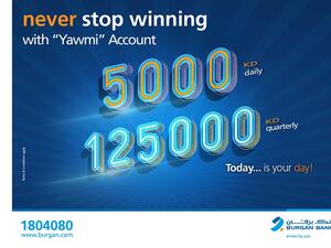 Burgan Bank Announces Names of the Daily Lucky Winners of Yawmi Account Draw