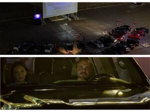 الامير علي وزوجته في أول سينما سيارات في الأردن