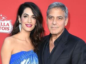 George Clooney and his Lebanese wife Amal  (Twitter)