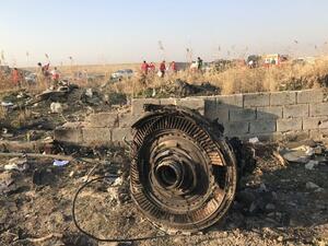 Iran has released a report from the cockpit recordings and data of a Ukrainian passenger plane shot down by its military in January (Twitter)