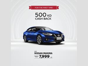 Cashback Kd500 on Nissan Maxima Comes With an Exclusive Package Deal