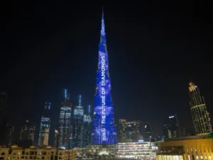 DMCC Invites Diamond World to Dubai With Message on Iconic Burj Khalifa