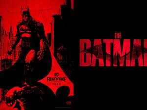 The logo features the film's title in big red letters along with the project's new bat symbol. (Twitter)