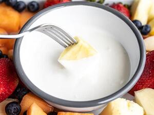 فوندو الجبن بالعسل والفانيليا