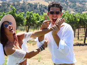 The couple  got engaged in July last year 