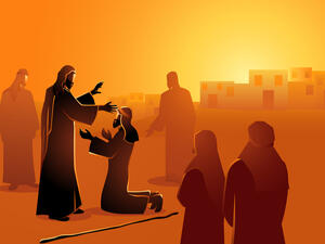 Jesus heals the blind man. (Shutterstock/ File Photo)