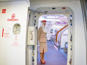 Emirates crew member on board of A380.  (Shutterstock/ File Photo)