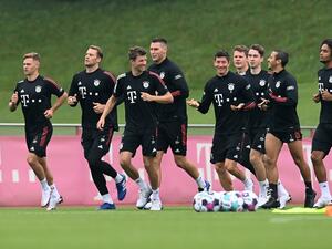 جانب من تدريبات بايرن ميونيخ