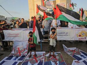 The decision by the UAE and Bahrain to normalise ties with Israel breaks with decades of consensus within the Arab world that a peace deal with the Palestinians is a prerequisite for establishing relations with the Jewish state. SAID KHATIB / AFP