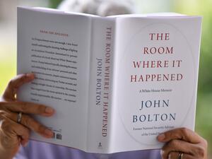 John Bolton's book "The Room Where it Happened". Chris DELMAS / AFP