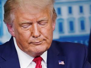 US President Donald Trump speaks during a press conference in the Brady Briefing Room of the White House on September 16, 2020, in Washington, DC. MANDEL NGAN / AFP