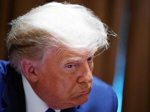 US President Donald Trump listens during a discussion with state attorneys general on protection from social media abuses in the Cabinet Room of the White House in Washington, DC, on September 23, 2020. MANDEL NGAN / AFP