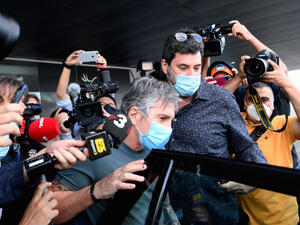 خورخي ميسي لدى وصوله كتالونيا