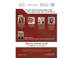 AUC To Hold a Series of Webinars on Combatting Misinformation Regarding COVID-19